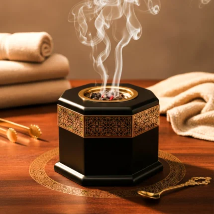 Majestic Black & Gold Bakhoor Burner